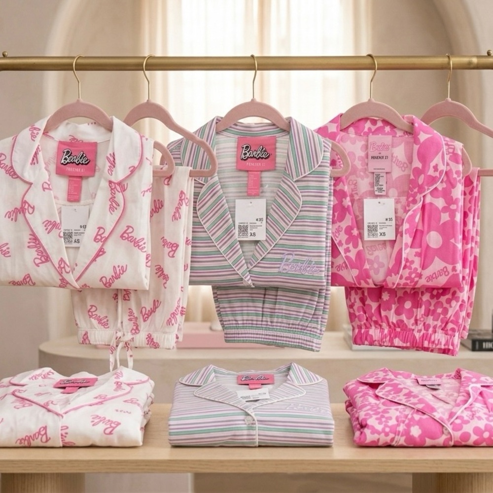 NEW BARBIE x Forever 21 Pajama Sets: XS ALL 3 COMPLETE SETS-RARE SOLD OUT